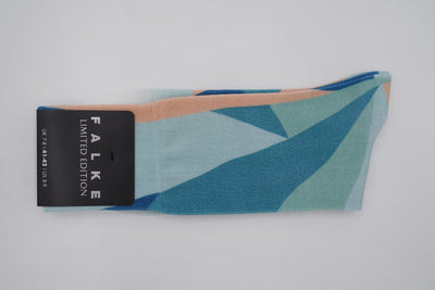 Bild von Socken 'Limited Edition Triangular Blue' von 'Falke' aus 73% Baumwolle, 25% Polyamid, 2% Elastan