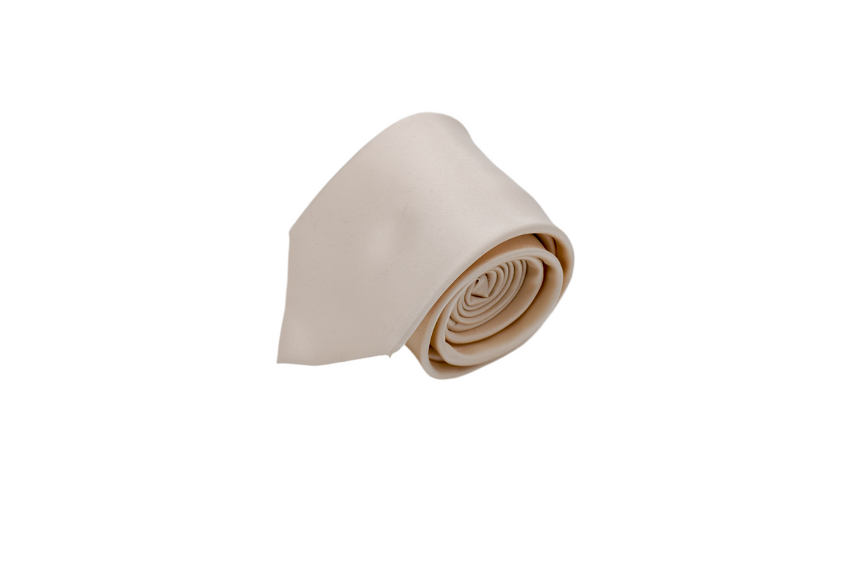 Krawatte Huet aus Seide in Beige
