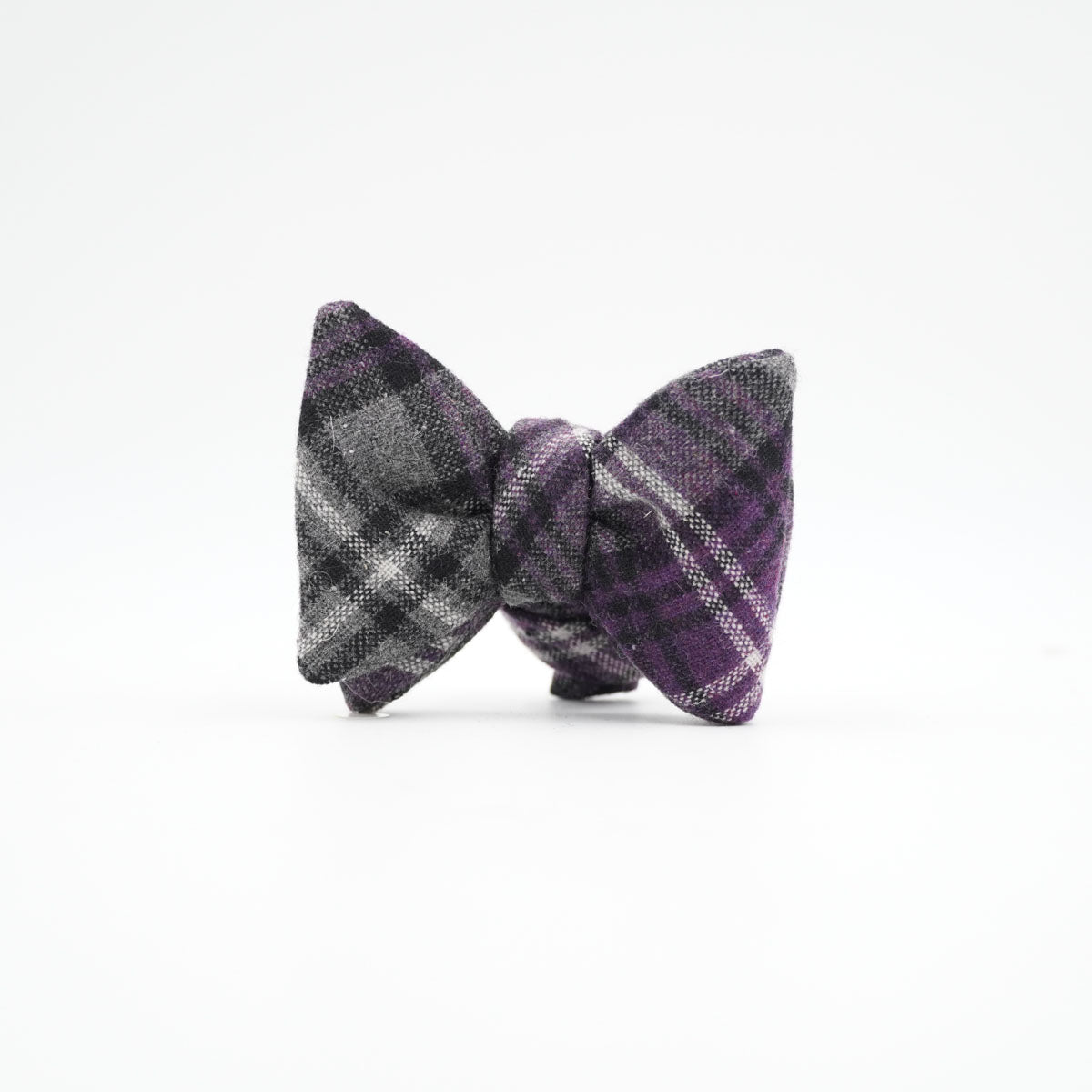 Fliege Highland Amethyst aus Wolle und Baumwolle in Grau