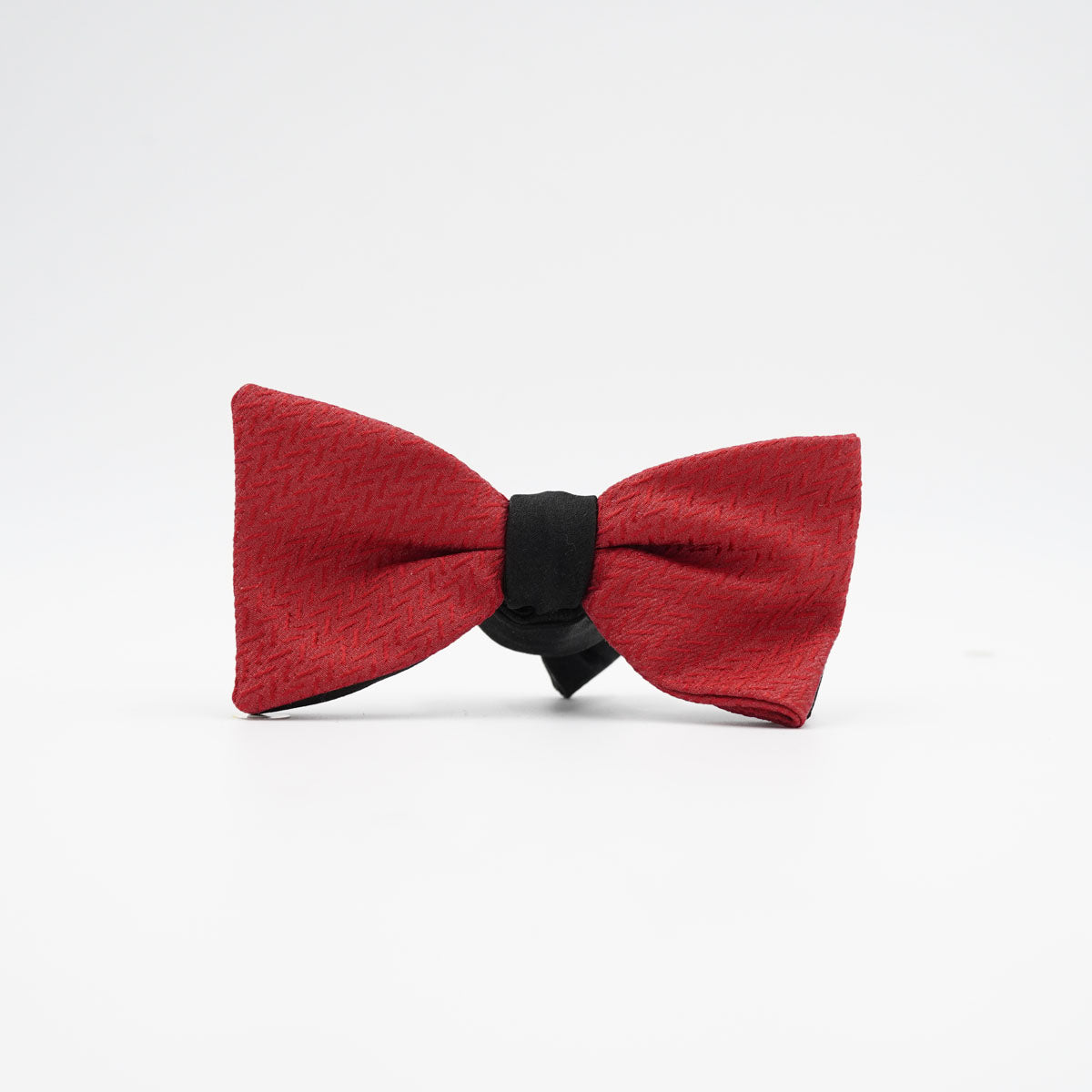 Fliege Crimson Crest aus Seide in Rot, gemustert