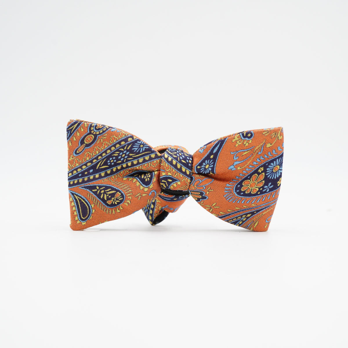 Fliege Palermo Saffron aus Seide in Orange mit Paisley