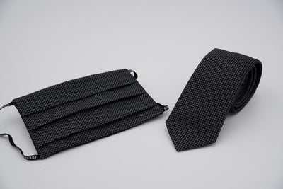 Bild von Krawatten-Masken-Set 'Heinemann' aus jeweils 100% Seide & 100% Baumwolle
