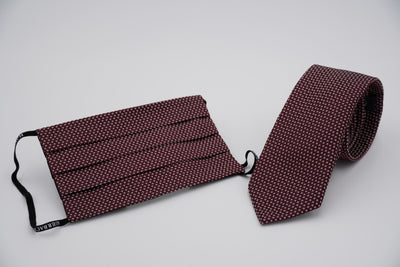Bild von Krawatten-Masken-Set 'Blair' aus jeweils 100% Seide & 100% Baumwolle