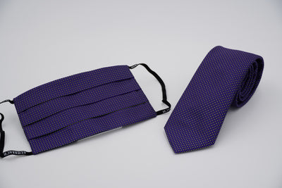 Bild von Krawatten-Masken-Set 'Gerstenmaier' aus jeweils 100% Seide & 100% Baumwolle