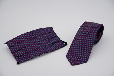 Bild von Krawatten-Masken-Set 'Renger' aus jeweils 100% Seide & 100% Baumwolle