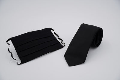 Bild von Krawatten-Masken-Set 'Aristoteles' aus jeweils 100% Seide & 100% Baumwolle