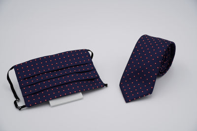Bild von Krawatten-Masken-Set 'Klapproth' aus jeweils 100% Seide & 100% Baumwolle