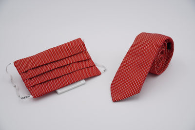 Bild von Krawatten-Masken-Set 'Cameron' aus jeweils 100% Seide & 100% Baumwolle