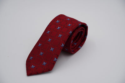 Bild von Krawatte 'Red Wing' aus 100% feinster gewebter Seide