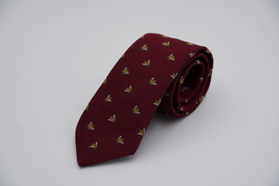 Bild von Krawatte 'Hummel' aus 100% feinster gewebter Seide