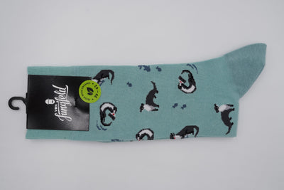 Bild von Socken 'Otter' von 'Von Jungfeld' aus 73% Baumwolle, 25% Polyamid, 2% Elastan