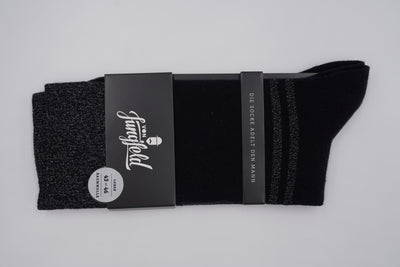 Bild von Socken 'Stayin Alive' von 'Von Jungfeld' aus 73% Baumwolle, 25% Polyamid, 2% Elastan