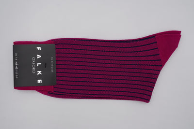 Bild von Socken 'Oxford Pink and Blue' von 'Falke' aus 55% Baumwolle, 45% Polyamid