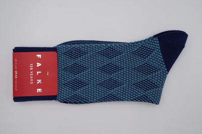 Bild von Socken '125 Years Blue' von 'Falke' aus 81% Baumwolle, 19% Polyamid