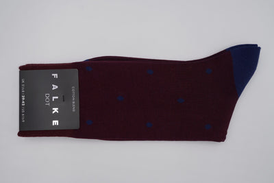 Bild von Socken 'Dot Blue on Red' von 'Falke' aus 88% Baumwolle, 12% Polyamid